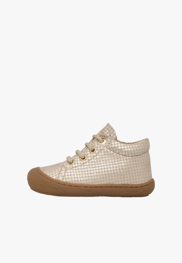 NATURINO COCOONLauflernschuhe aus Veloursleder, Platin
