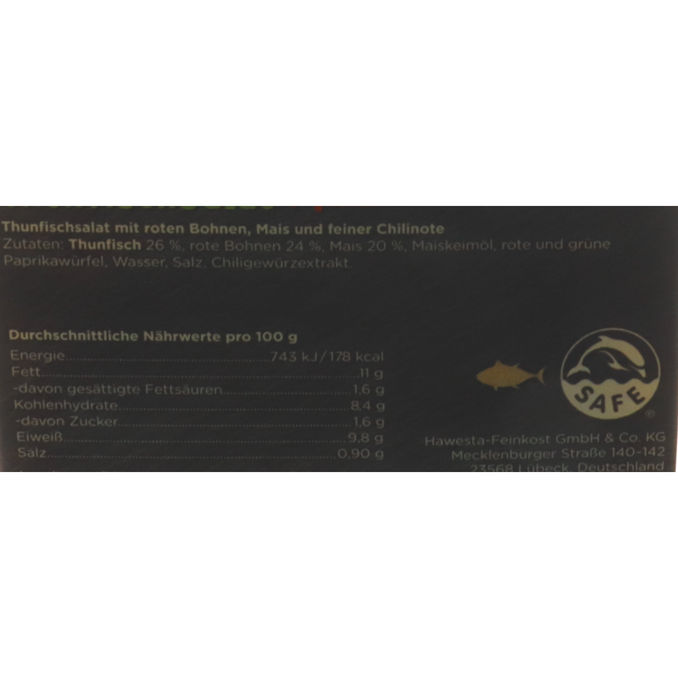 Thunfischsalat Mexiko, 160g von Hawesta