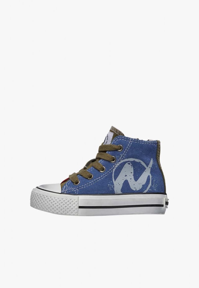 NATURINO YLFAS N.Knöchelschuhe aus Veloursleder, Azurblau