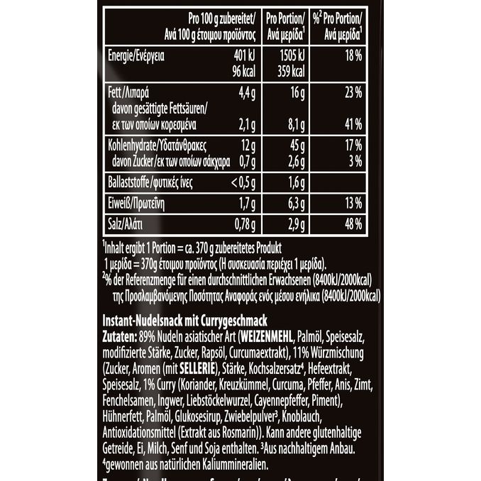 Knorr Asia Noodles Curry , 70g von Knorr
