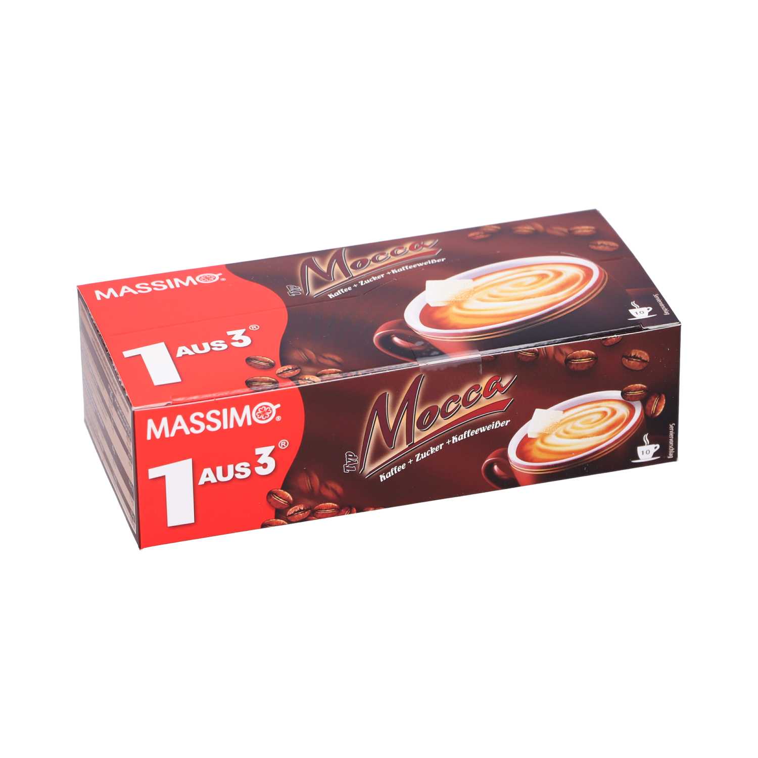 Massimo Mocca Kaffee+Zucker+Kaffeeweißer 10x 18 g