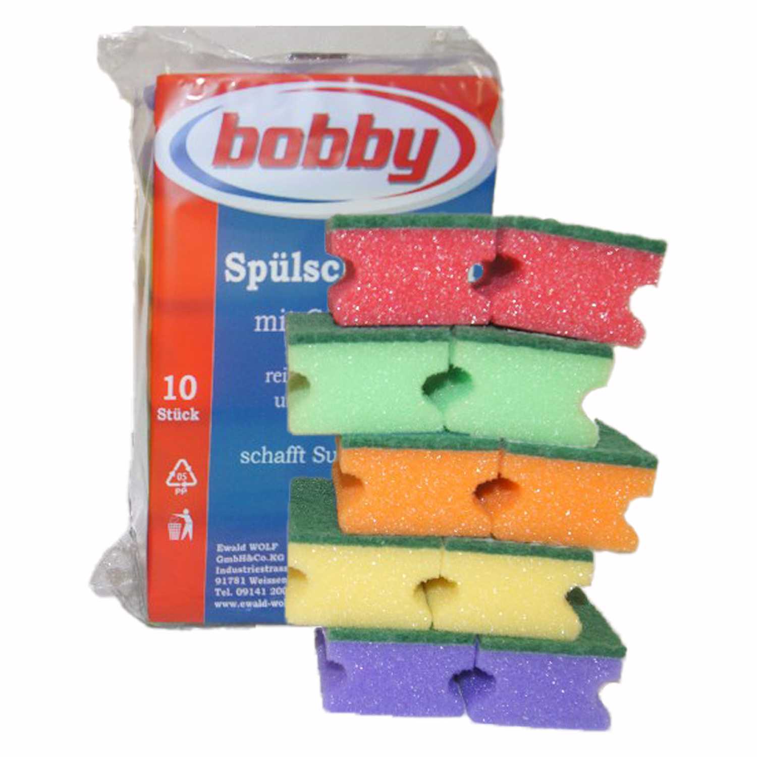 Griffschwamm 10er bunt