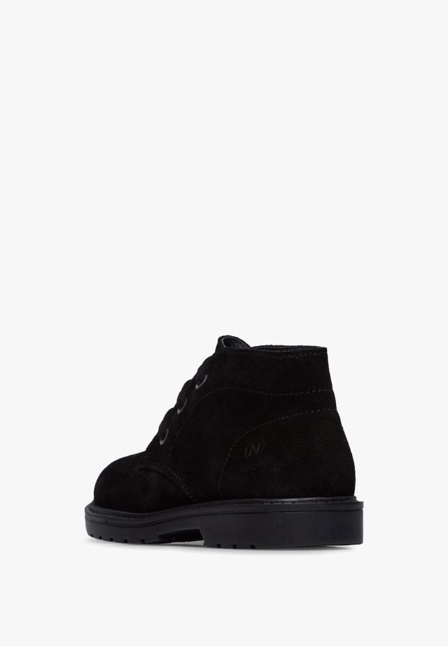 NATURINO MALMYSchuhe aus Veloursleder, Schwarz
