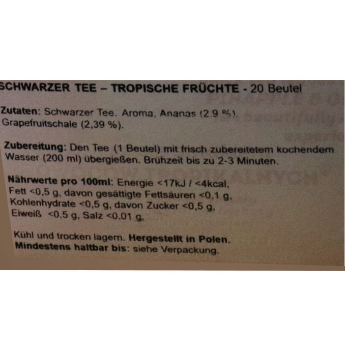 Lipton Schwarztee und Tropical Fruit, 20er Pack, 36g von Lipton