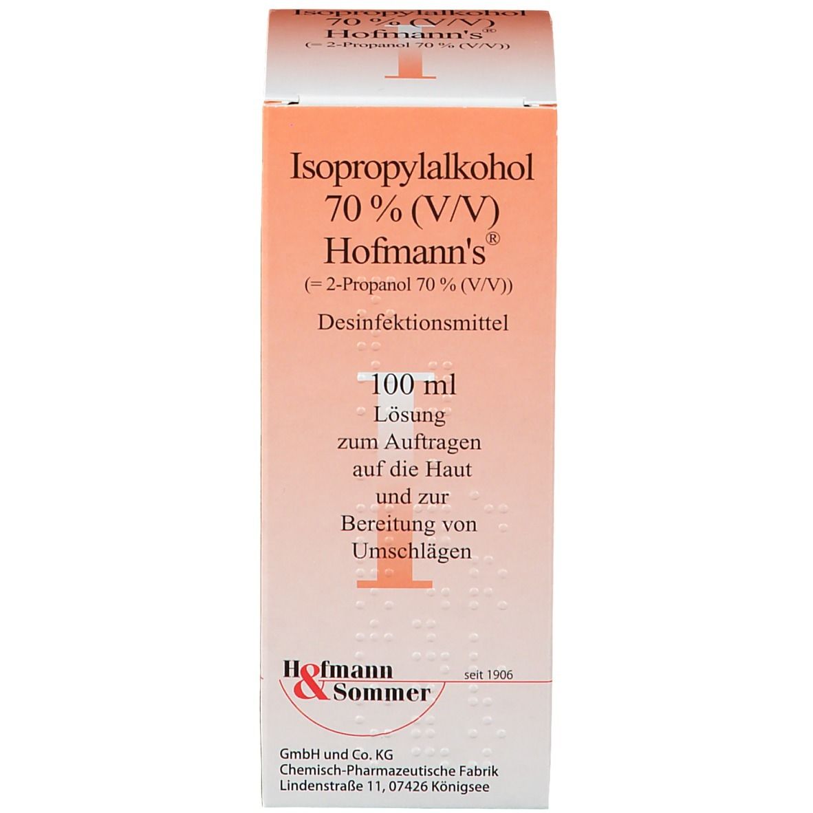 Isopropylalkohol 70% Lösung Hofmanns®