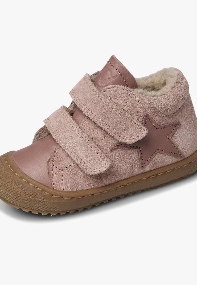 NATURINO KOLDE 2 VLLauflernschuhe aus Leder und Veloursleder, Rosa