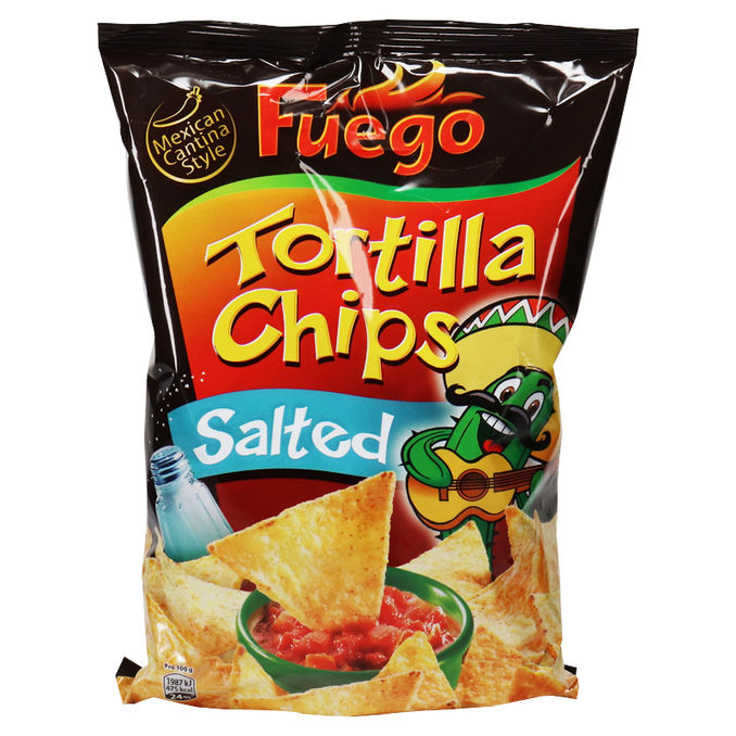 Tortilla Chips gesalzen, 150g von Fuego