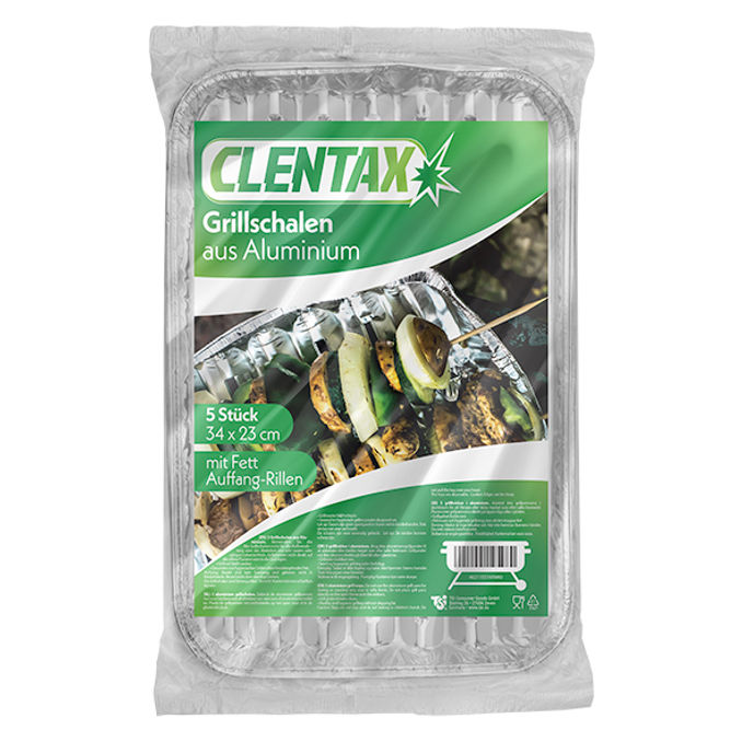Grillschalen, 5 Stück von CLENTAX