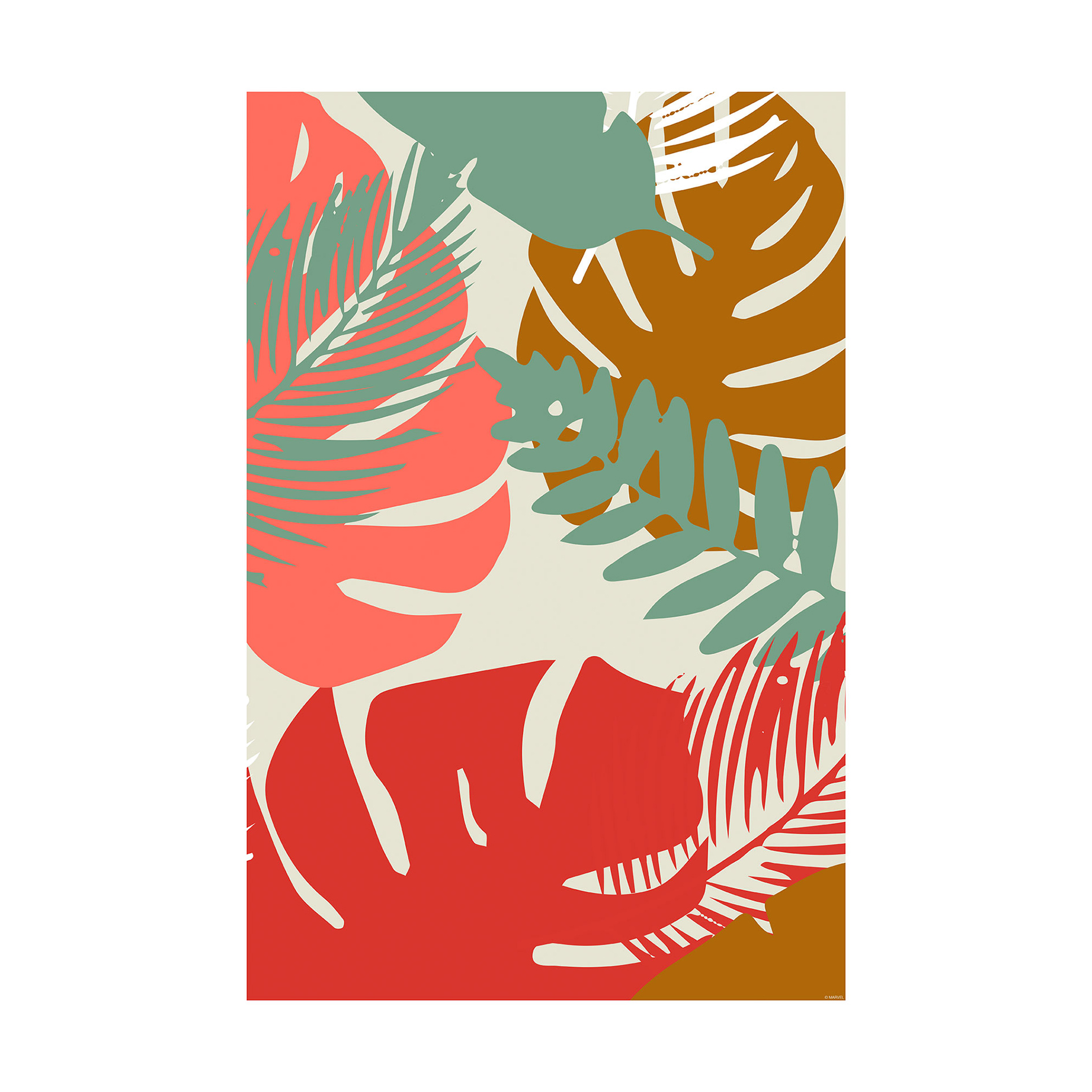 Wandbild WINTER TROPICS BLACK PANTHER - 50x70 cm