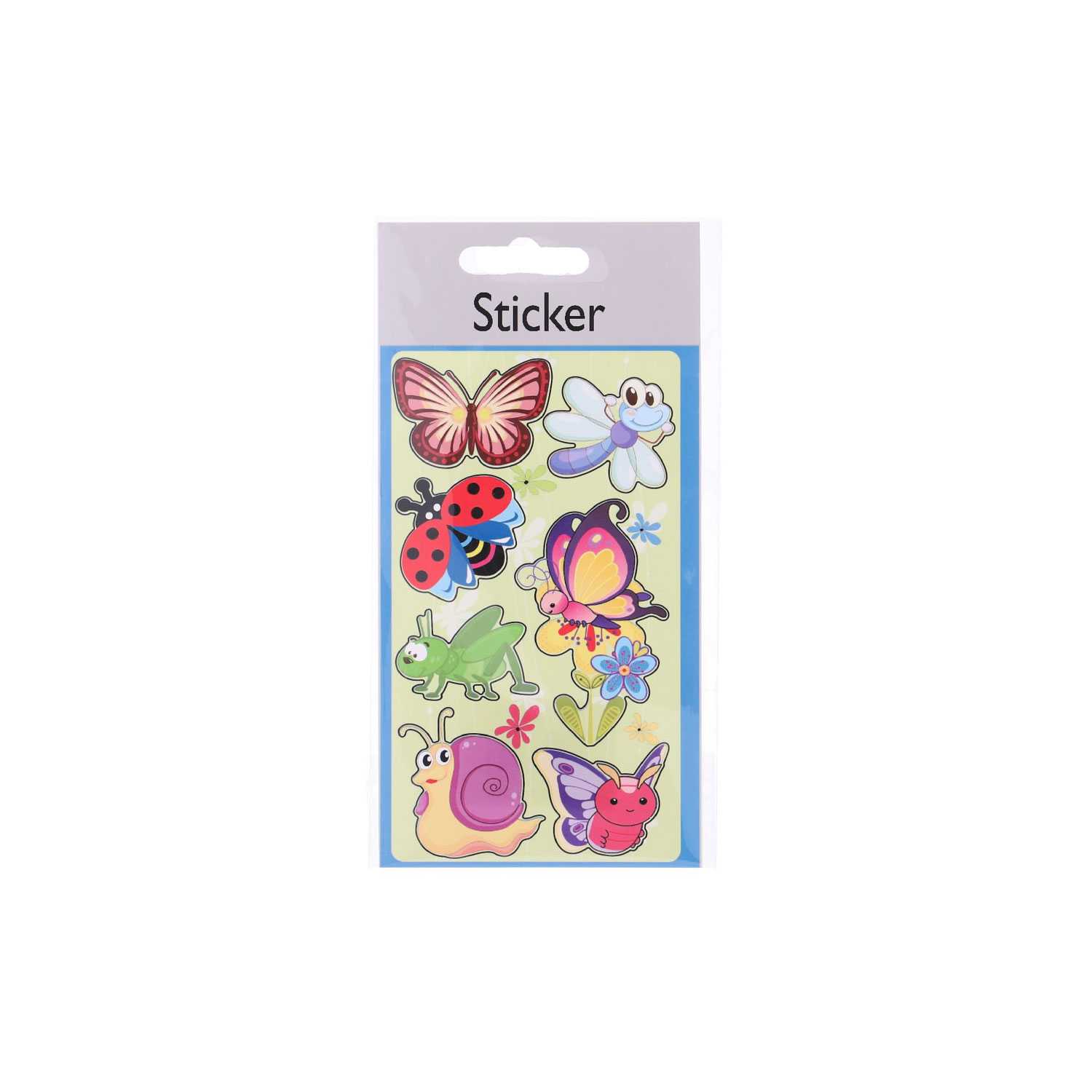 3D-Sticker Tiere beglimmert 6fach