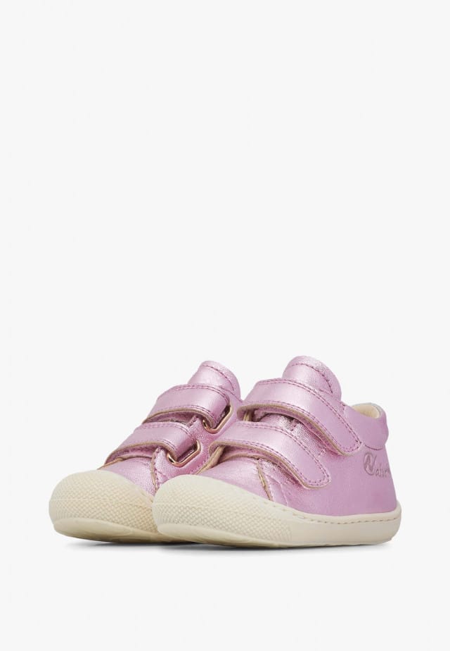 NATURINO COCOON VLLauflernschuhe aus laminiertem Leder, Hellrosa