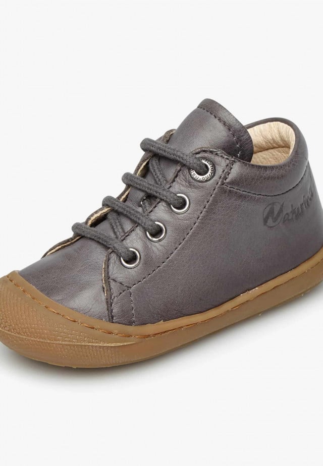 NATURINO COCOONLauflernschuhe aus Nappaleder, Grau