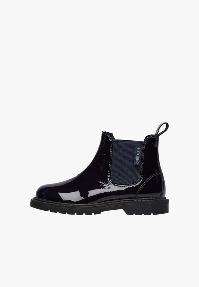 NATURINO PICCADILLYChelsea-Boots aus Lackleder, Marineblau