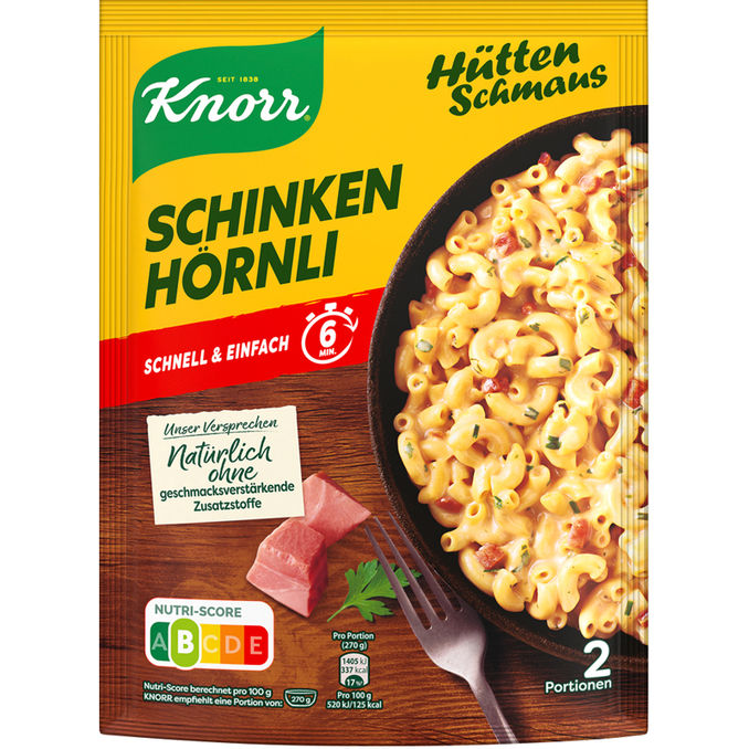 Hüttenschmaus Schinken Hörnli, 156g von Knorr