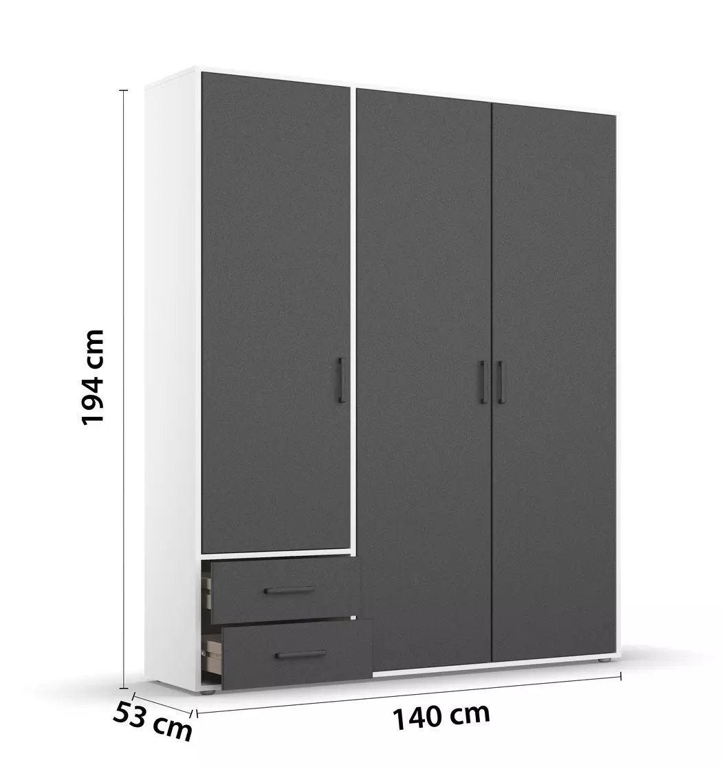 Kleiderschrank Voyager 140 x 194 cm