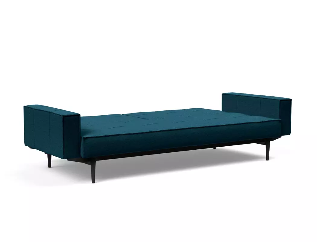 Schlafsofa mit Armlehnen Splitback Styletto schwarz