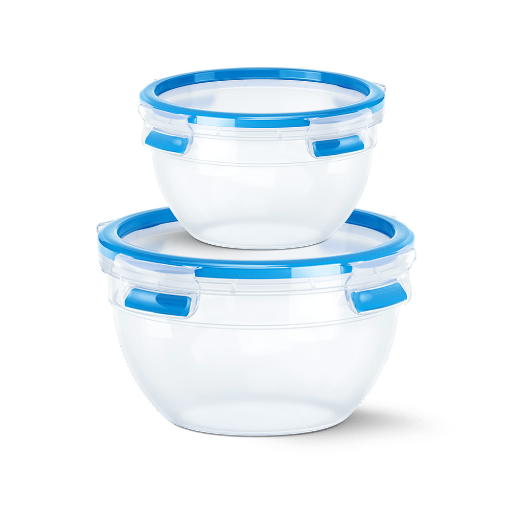 CLIP & CLOSE Frischhaltedose rund 2er Set