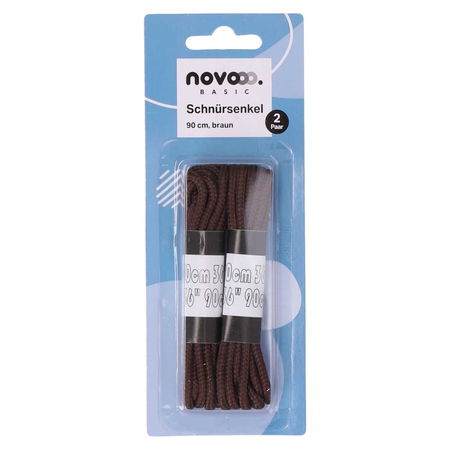 novooo Schnürsenkel 2er 90cm, versch. Farben
