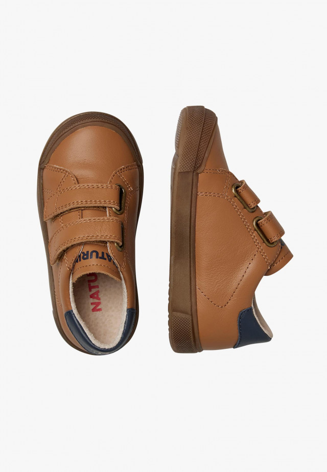 NATURINO EINDHOVEN 2 VL.Sneakers aus Leder, Cognac