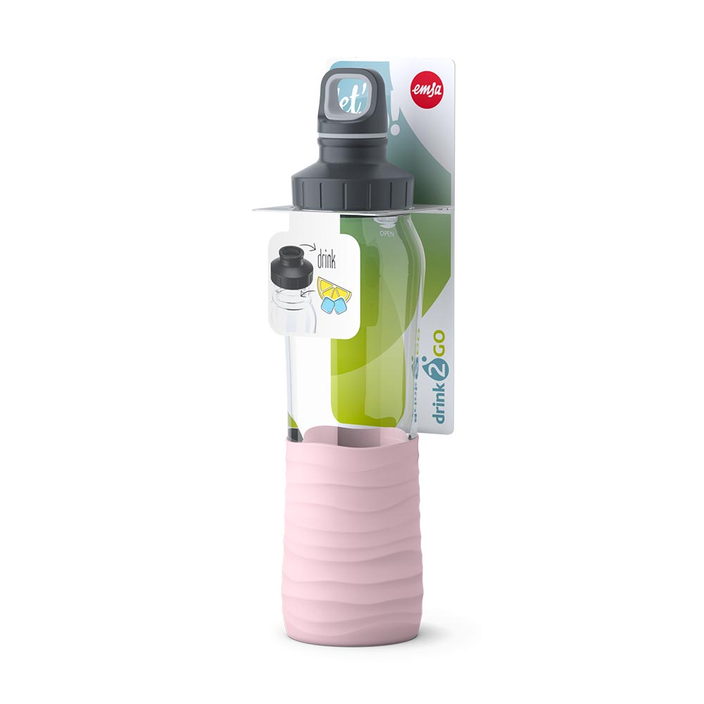 Drink2Go Trinkflasche Glas 0,7 L