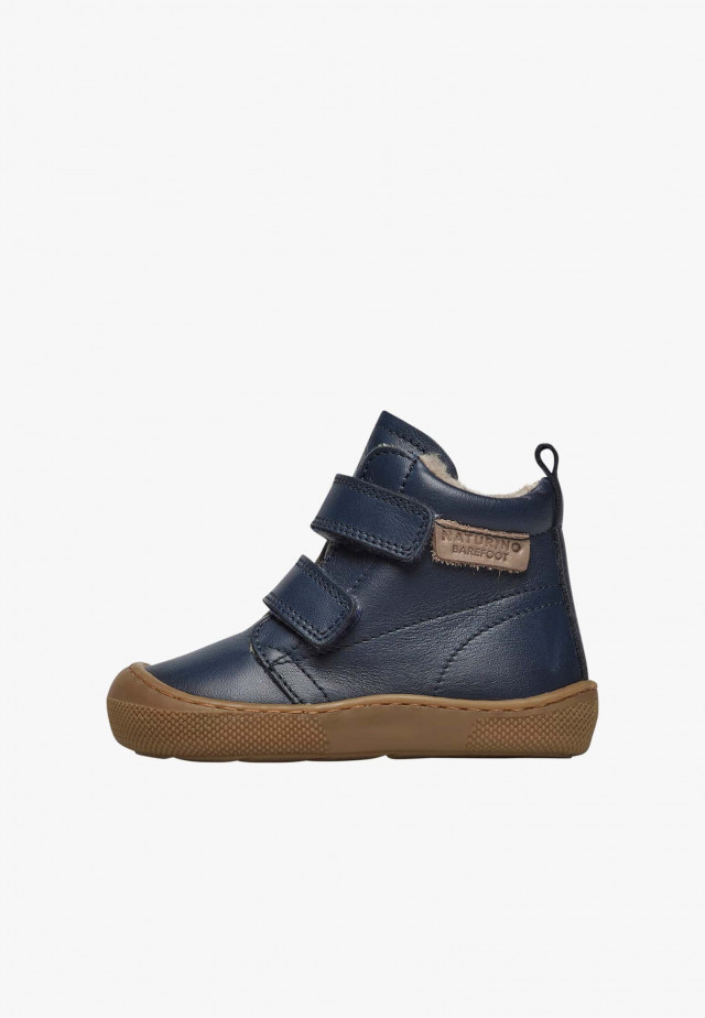 NATURINO WIGGHI VLBarfußstiefel aus Leder, Marineblau
