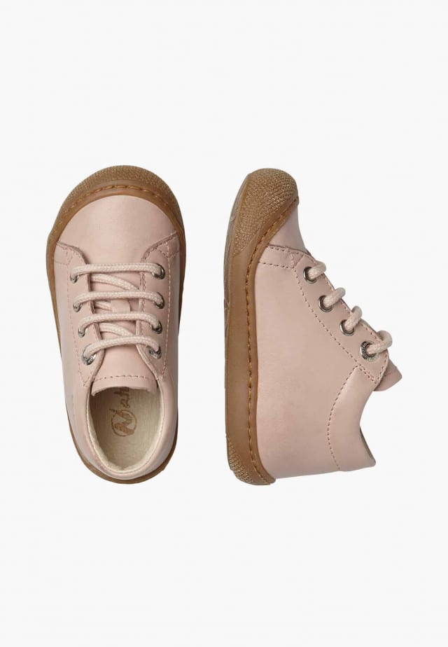NATURINO COCOONLauflernschuhe aus Nappaleder, Puderrosa