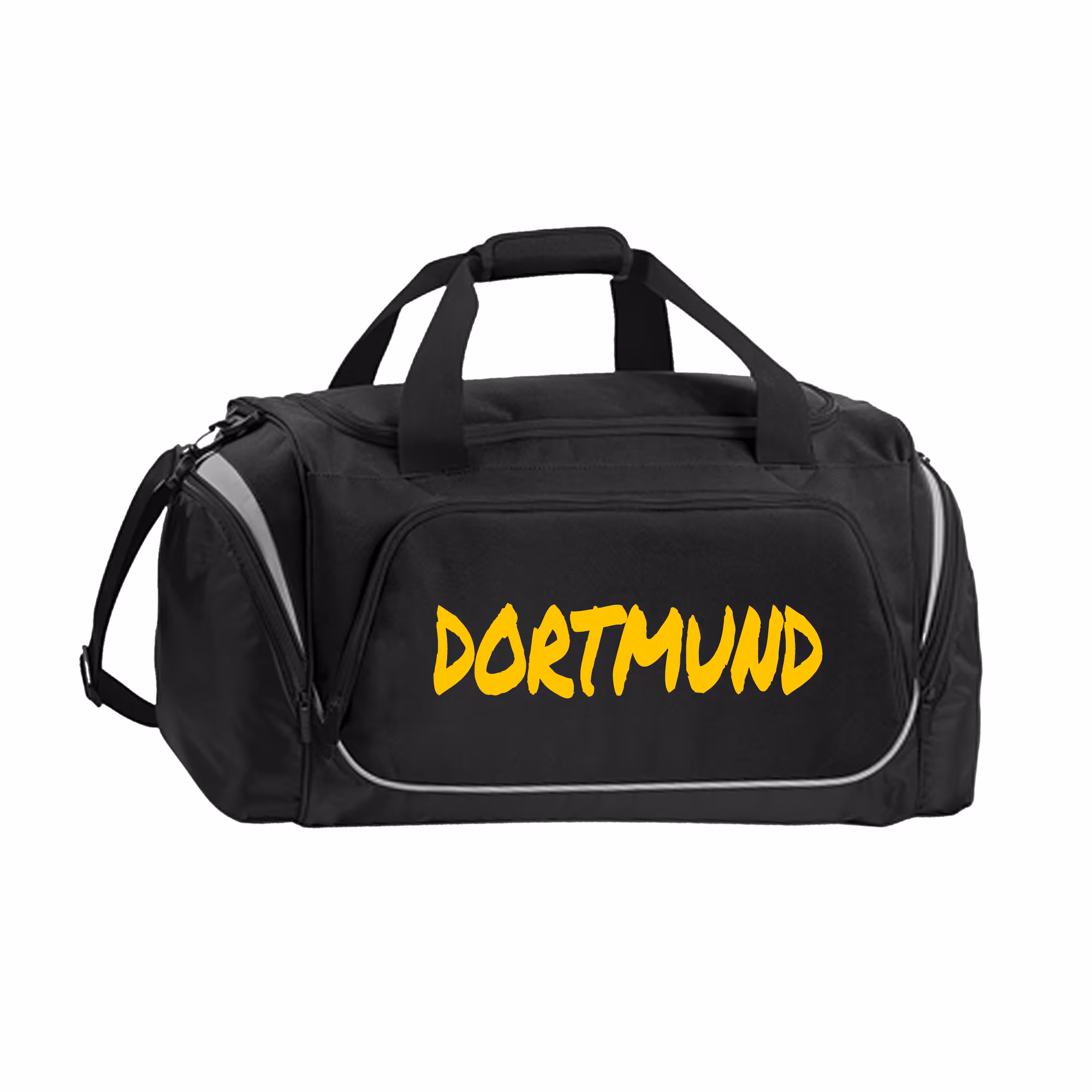 multifanshop® Sporttasche - Dortmund - Textmarker - Druck gelb
