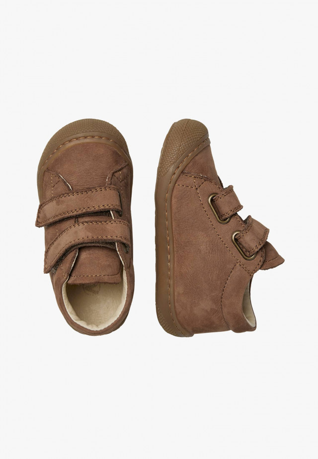 NATURINO COCOON VLLauflernschuhe aus Veloursleder, Braun