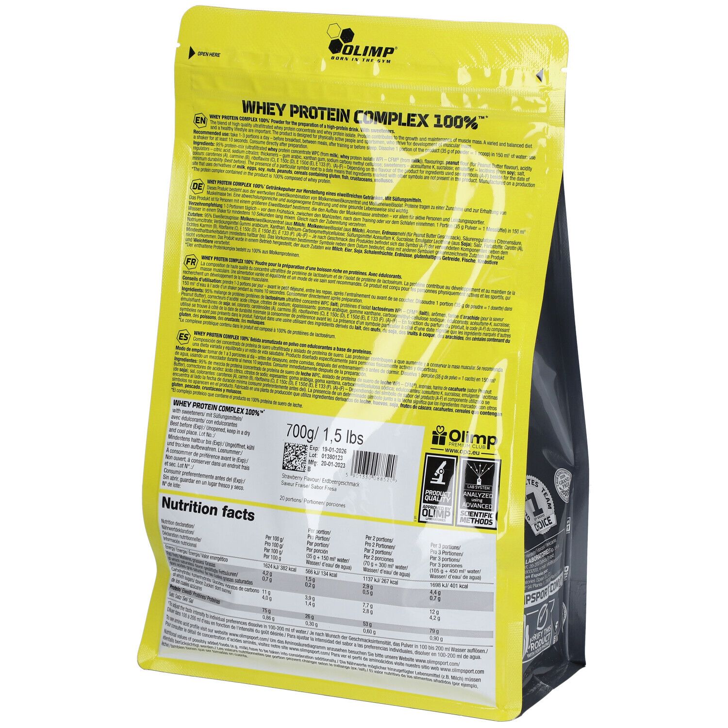 Whey Protein Complex 100% Erdbeere