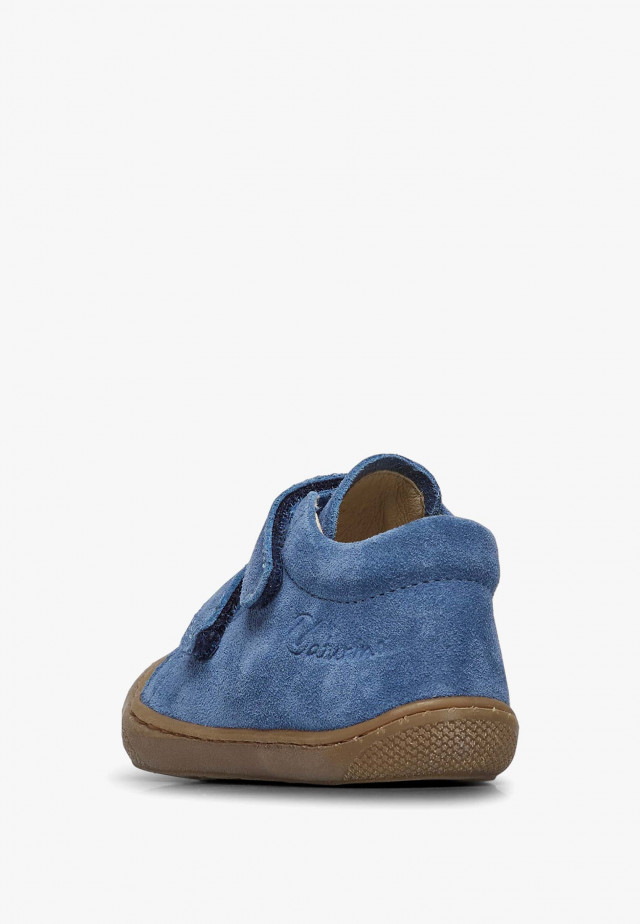NATURINO COCOON VLLauflernschuhe aus Veloursleder, Azurblau