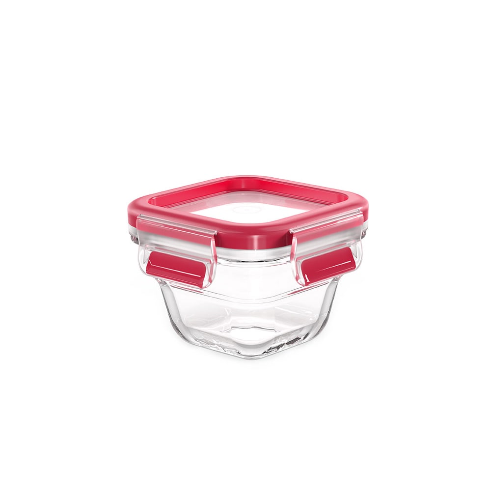 CLIP & CLOSE Frischhaltedose Glas, quadratisch