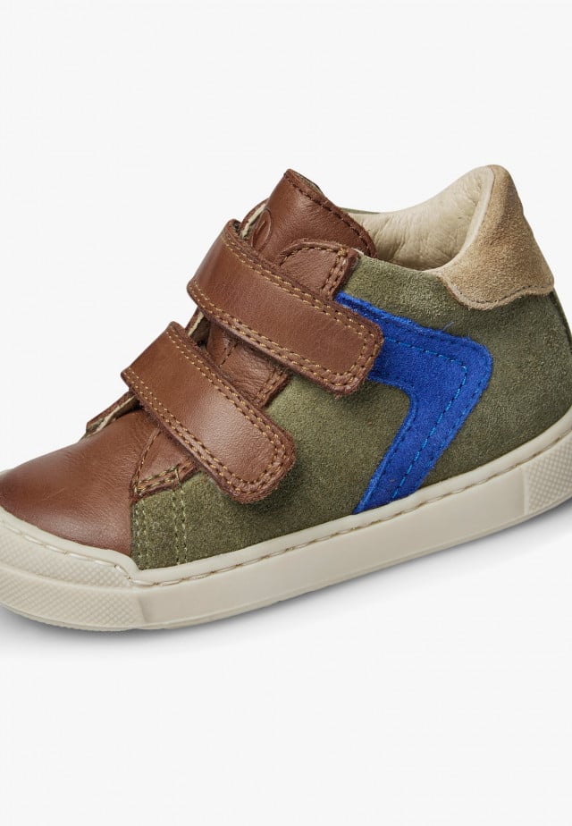NATURINO HEIST VLSneakers aus Leder und Veloursleder, Militärgrün