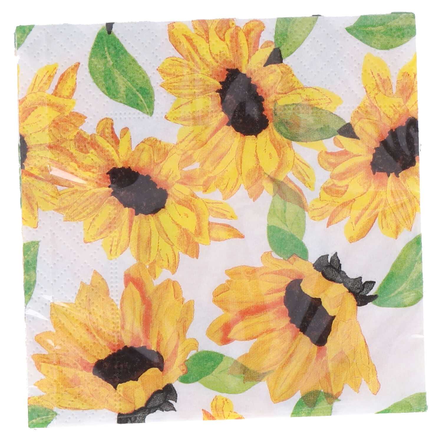 Servietten 20er 25x25cm Sonnenblumen