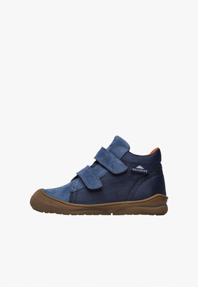 NATURINO TEKE 3 WPWasserdichte Lauflernschuhe aus Leder und Veloursleder, Blau