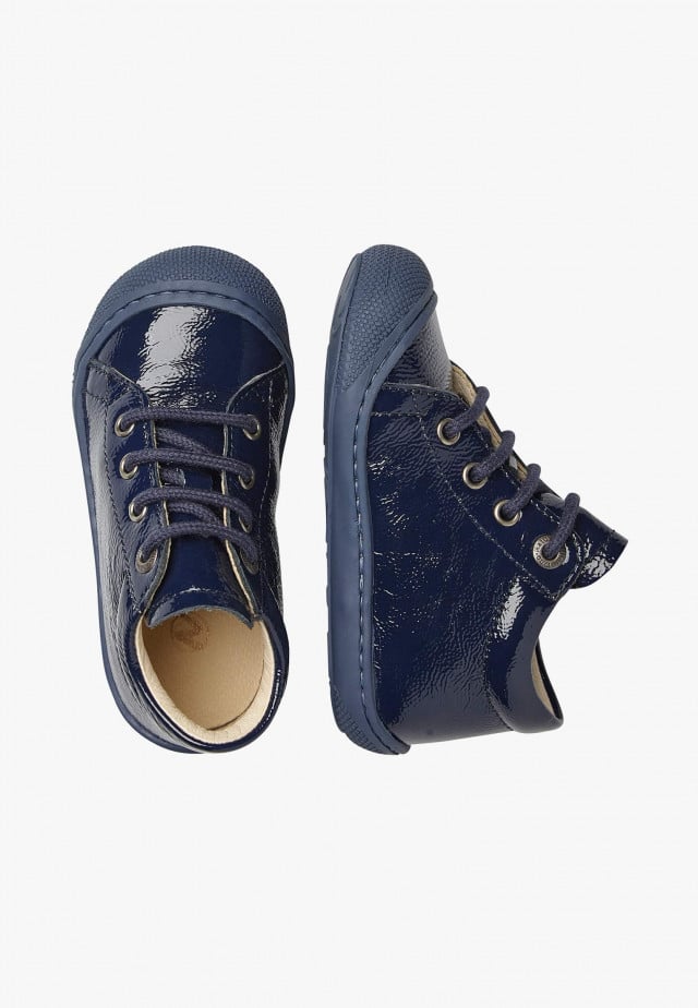 NATURINO COCOONLauflernschuhe aus Lackleder, Blau