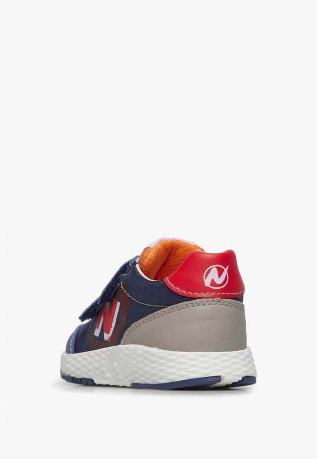 NATURINO JESKO 2 VL.Sneakers aus Veloursleder und technischem Gewebe, Blau