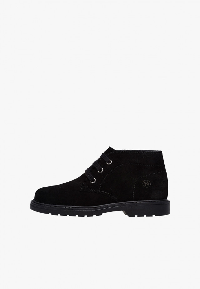 NATURINO MALMYSchuhe aus Veloursleder, Schwarz