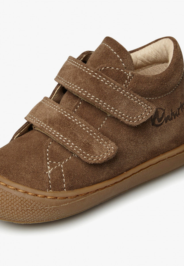 NATURINO COCOON VLLauflernschuhe aus Veloursleder, Dunkelbraun