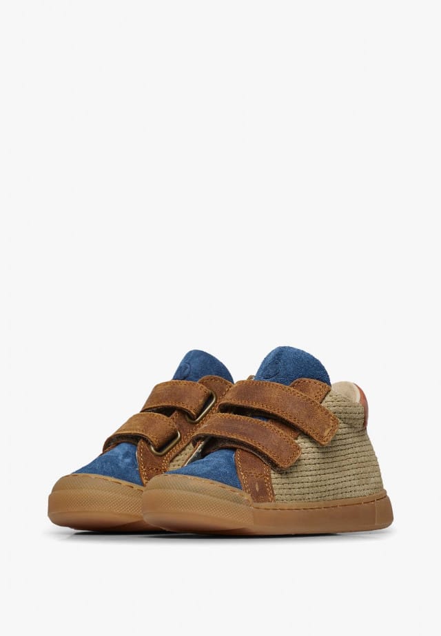 NATURINO LOVAN VLSneakers aus Leder und Veloursleder, Indigo-Grau