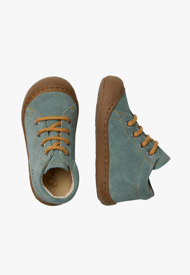 NATURINO COCOONLauflernschuhe aus Veloursleder, Salbei