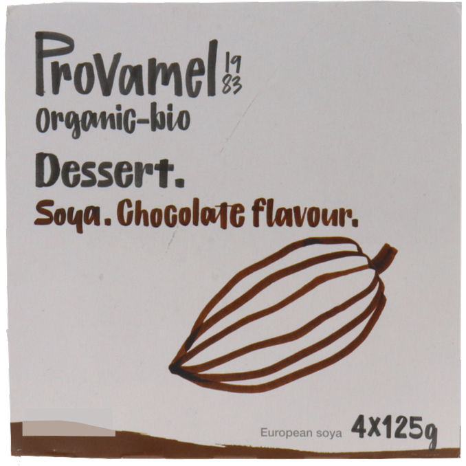 BIO Soja Schoko Dessert, 4er Pack, 4x125g von PROVAMEL