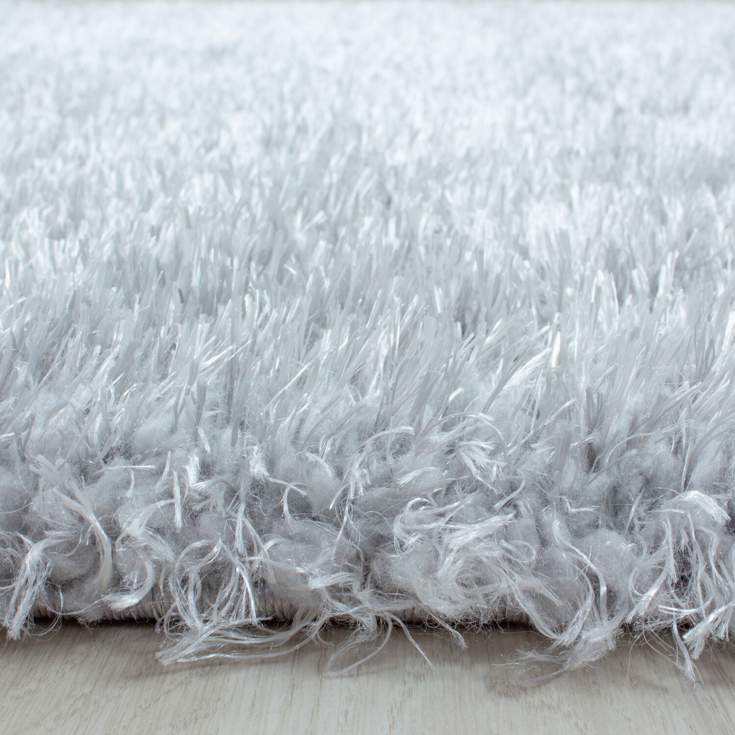 Einfarbig Hochflor Teppich, Flauschiger Langflor Shaggy Teppich, Rechteckig
