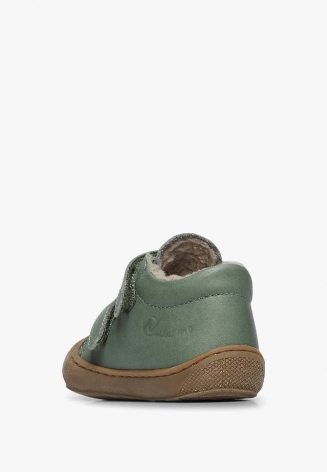 NATURINO COCOON VLLauflernschuhe aus Leder mit Wollfutter, Salbei