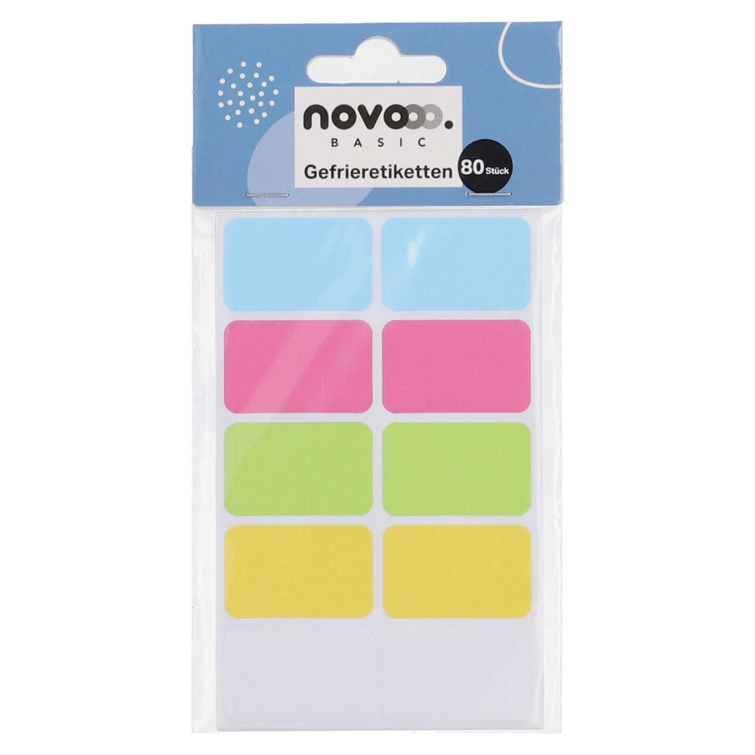 novooo Gefrieretiketten 80er weiß/bunt