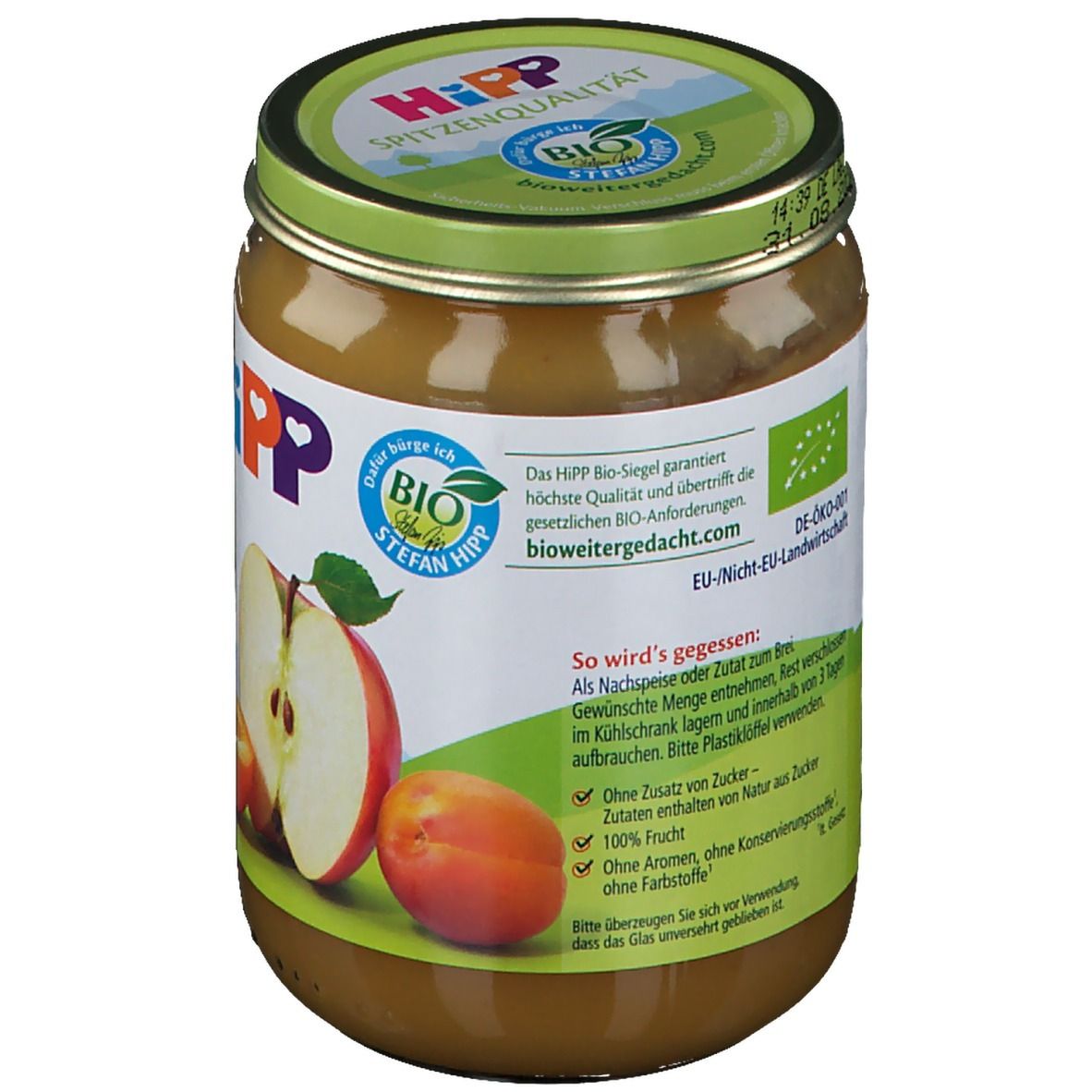 Hipp Aprikose in Apfel ab dem 5. Monat