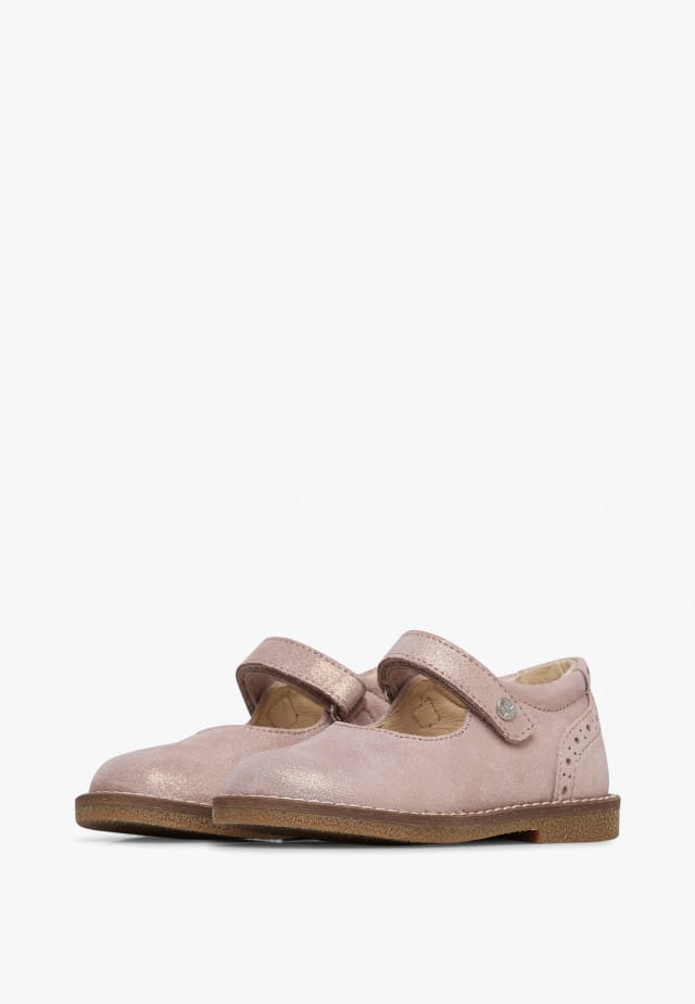 NATURINO FROCCBallerinas aus glitzerndem Veloursleder, Rosa