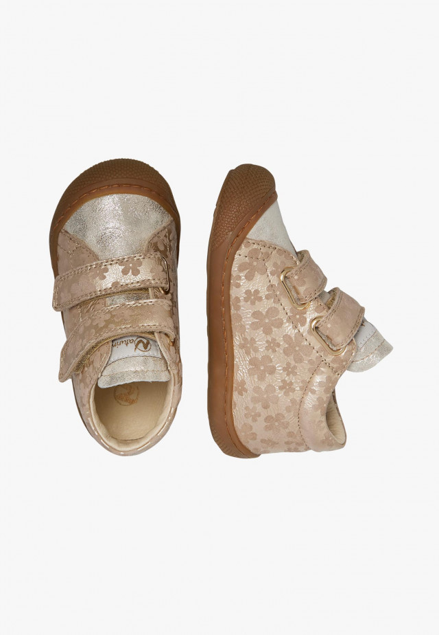 NATURINO COCOON VLLauflernschuhe aus Veloursleder, Platin