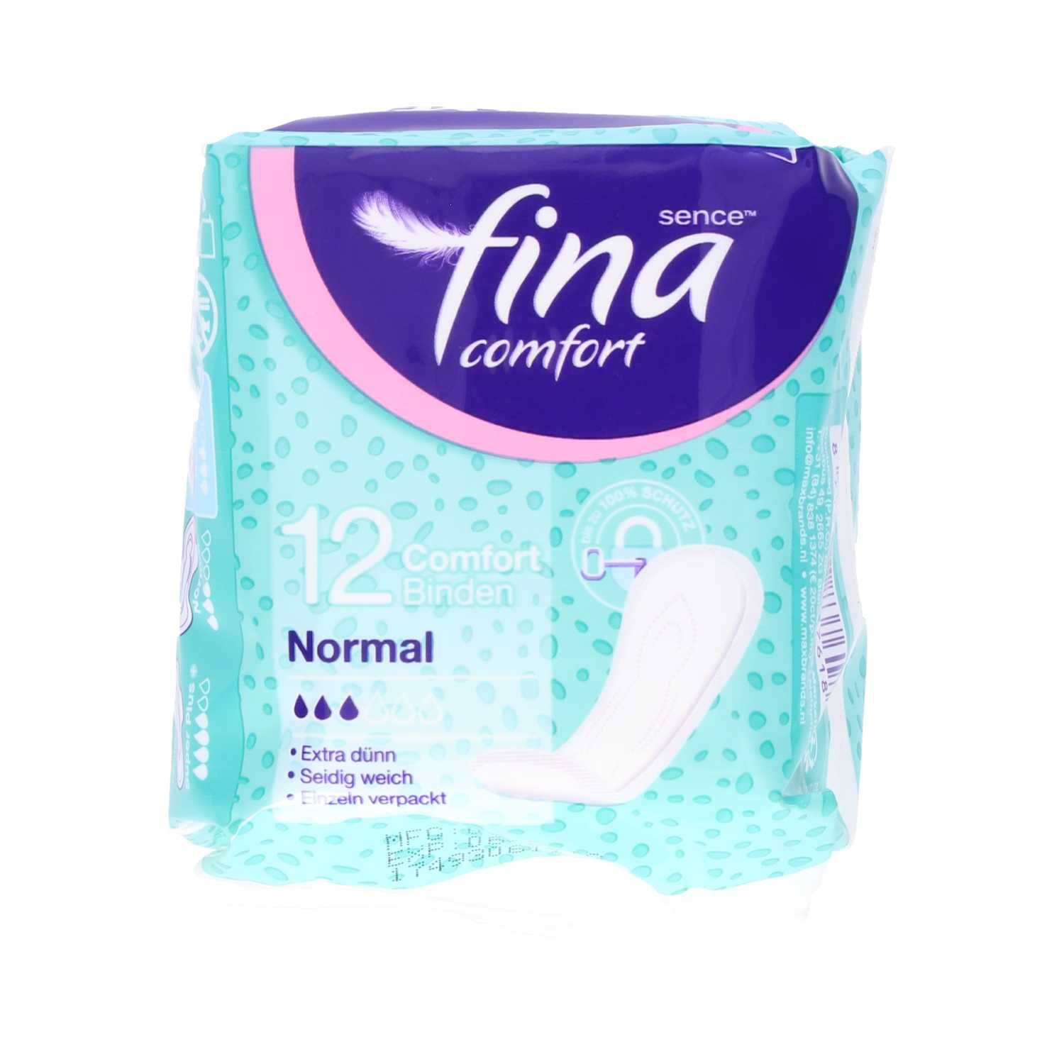 Sence Damenbinde 12er, Normal ohne Flügel