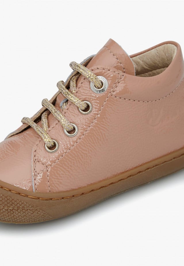 NATURINO COCOONLauflernschuhe aus Lackleder, Hellrosa