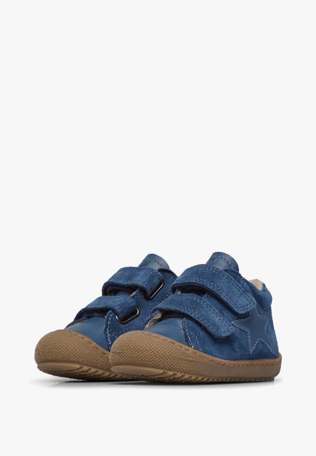 NATURINO KOLDE 2 VLLauflernschuhe aus Leder und Veloursleder, Blau
